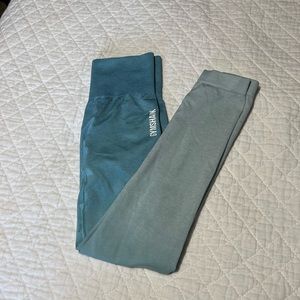gymshark blue ombré leggings size xs